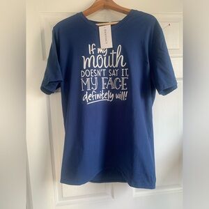 Brand new Blue danvouy T shirt